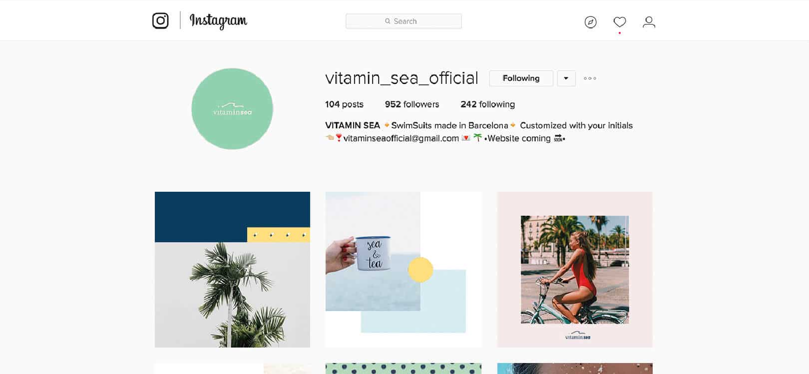 Aplicació gràfica en xarxa social Vitamin Sea