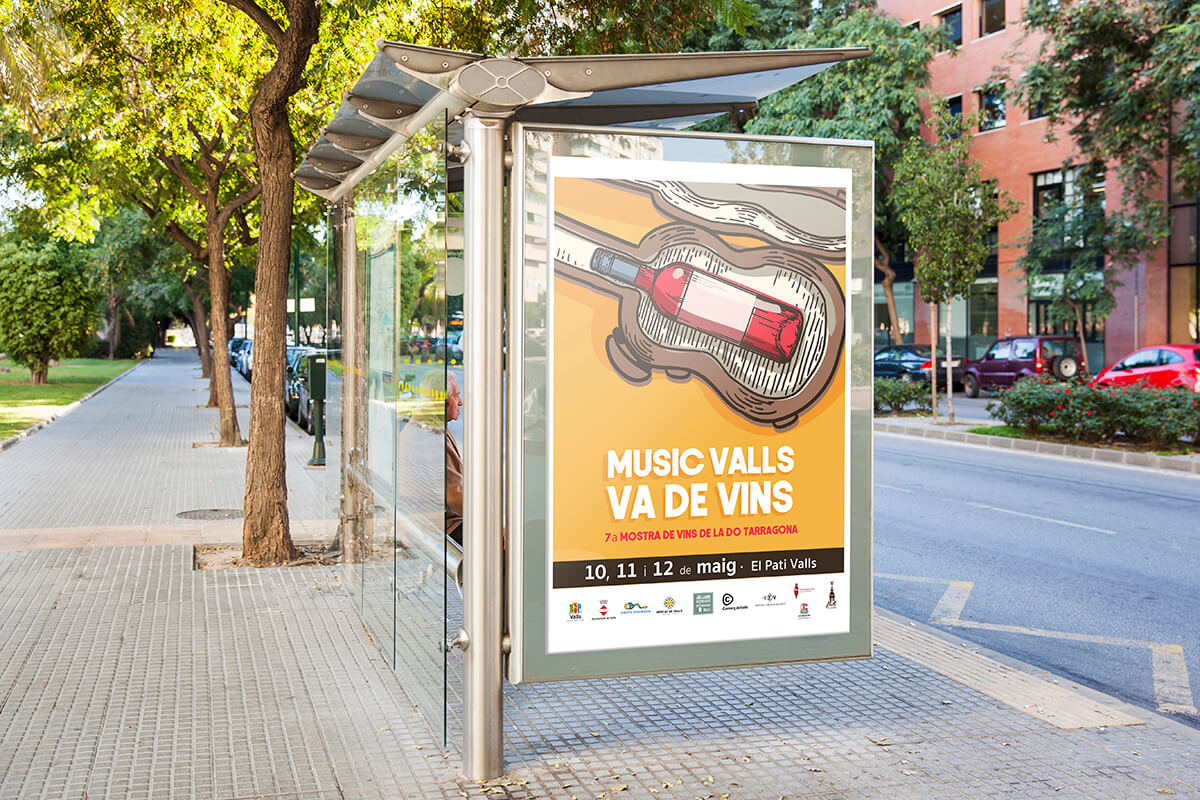 Diseño gráfico de cartel para Ayuntamiento de Valls