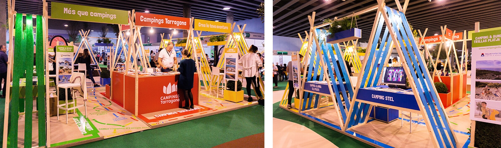 Diseño Gráfico de stand para Campigs Tarragona