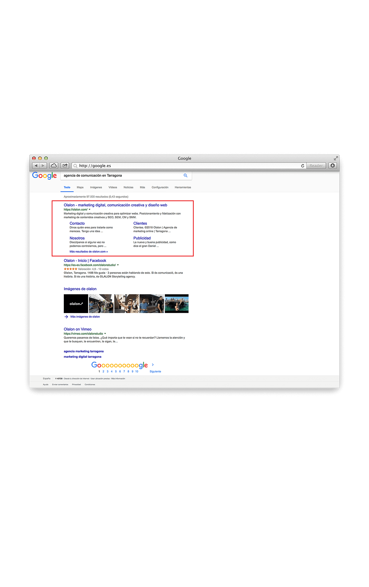 Mejora de Posicionamiento en Google