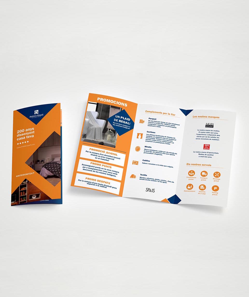 Diseño de Folletos y Flyers en Tarragona Diseño de Dípticos, Trípticos y A5