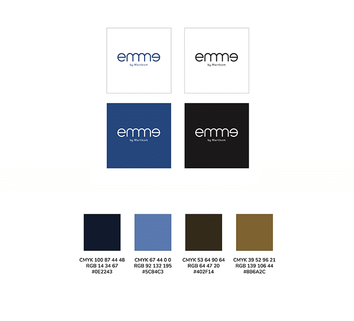 Diseño de marca para fábrica de sofás en Tarragona Diseño de marca para Emme by Martkom